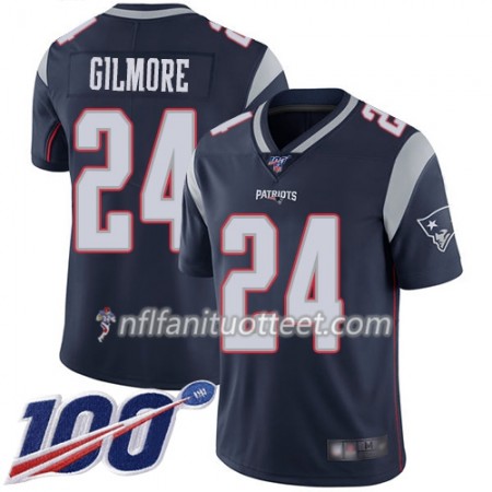 Miesten New England Patriots NFL Pelipaita Stephon Gilmore 24 Nike Navy Sininen 100th